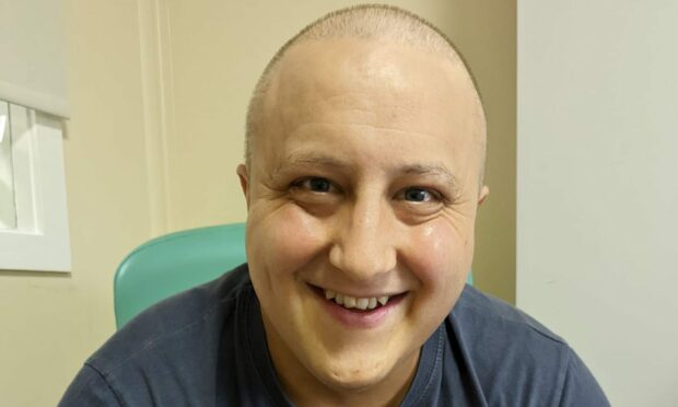 Neil Macdonald from Auldearn was diagnosed with stage four Hodgkin lymphoma, last year. Image: Lymphoma Action.