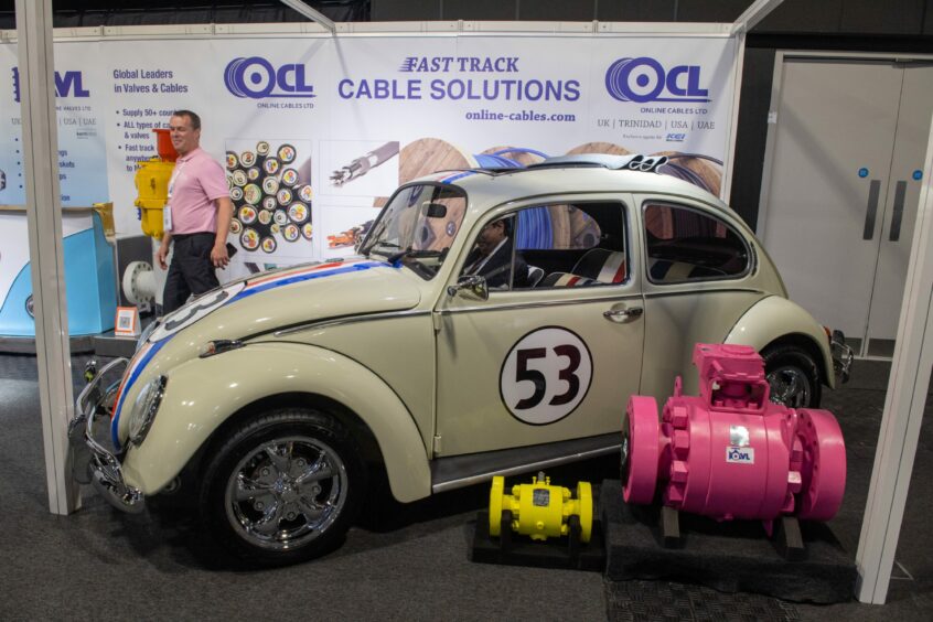 Herbie from the Love Bug was a big hit with visitors at OE 2023. 