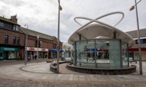 The new bandstand in Drummers Corner, Peterhead. Image: Kenny Elrick/DC Thomson