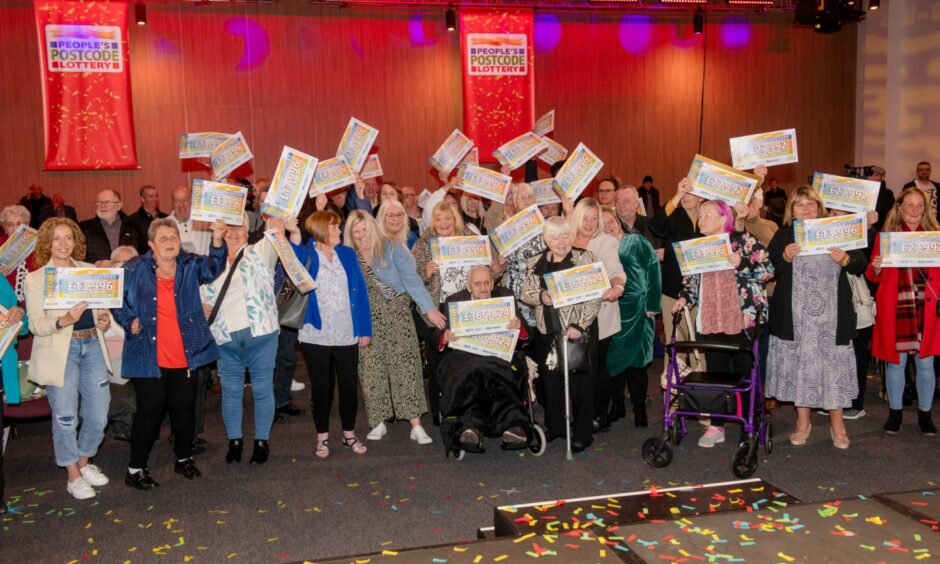 Seaton residents gathered at P&J Live to receive their prizes.
