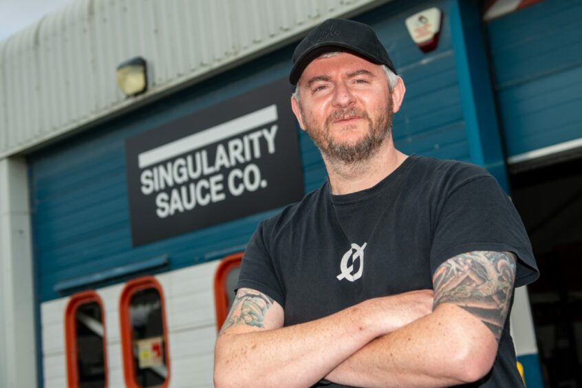 Mark McAuley, of Singularity Sauce Co. 