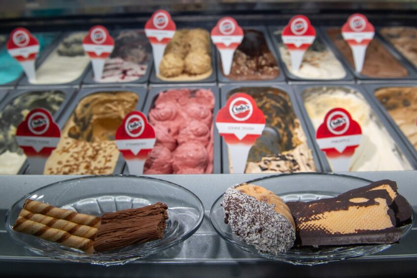 Aberdeen Crolla's ice cream selection