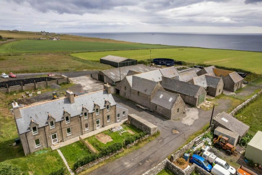 Keiss Castle in Caithness is being offered for sale by Strutt and Parker. Pictured is the castle farm.