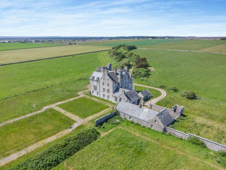 Keiss Castle in Caithness is being offered for sale by Strutt and Parker. Pictured is the castle.