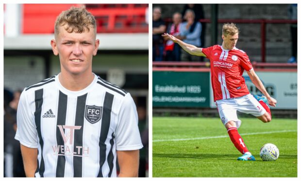 Fraserburgh's Kieran Simpson, left, and Kevin McHattie of Brechin City both want to help their clubs into the GPH Builders Merchants Highland League Cup final.