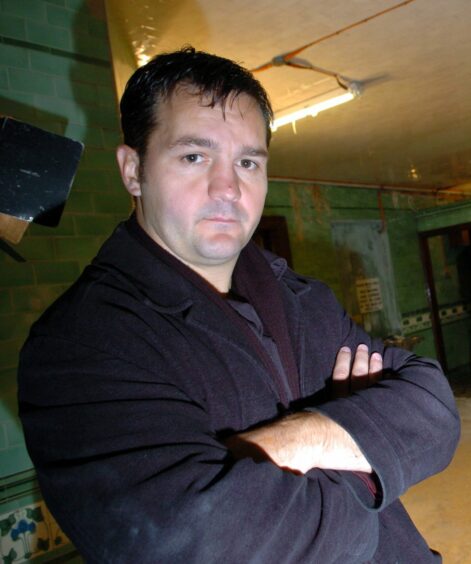 Aberdeen film director Lee Hutcheon, who was found guilty of assaulting his partner.