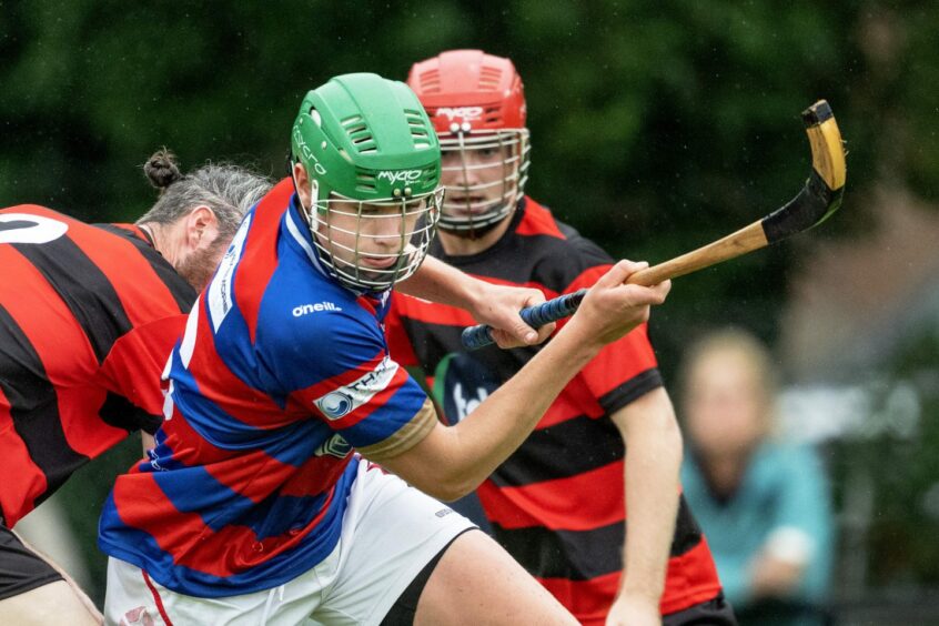 Kingussie shinty player Calum MacKintosh