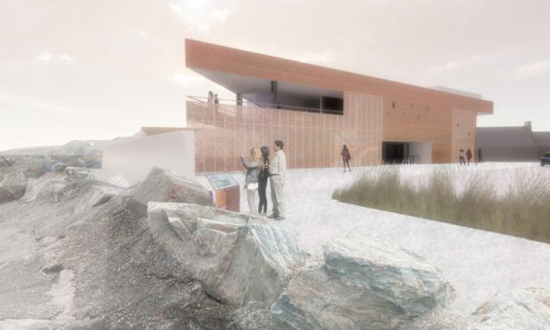 Design sketch of Macduff Marine Aquarium expansion
