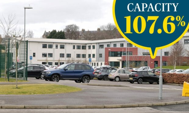 Millburn Academy in Inverness is the most over capacity school in the Highlands. Image: Sandy McCook/DC Thomson
