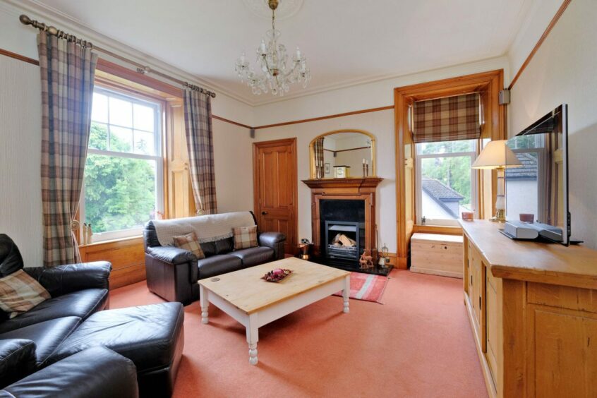 Cosy lounge in the house for sale in Bieldside.