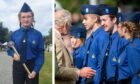 Taylor Harper with The King and other Boys' Brigade members at the Braemar Gathering.