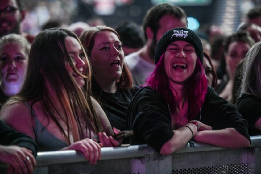 Fans in the front row 