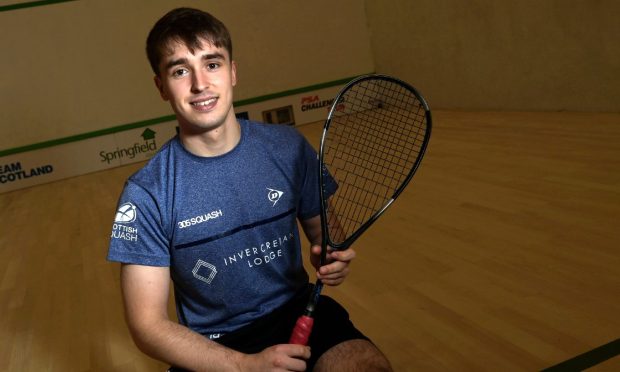 Inverness squash player Alasdair Prott.
