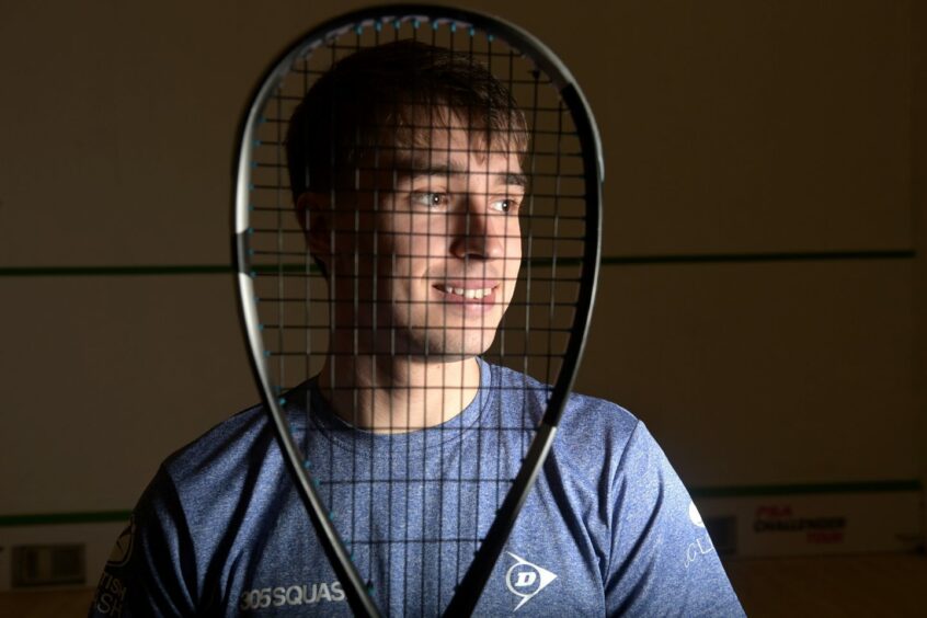 Inverness squash player Alasdair Prott.
