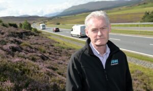 Neil Greig on the A9 at Drumochter.Image
Sandy McCook/DC Thomson