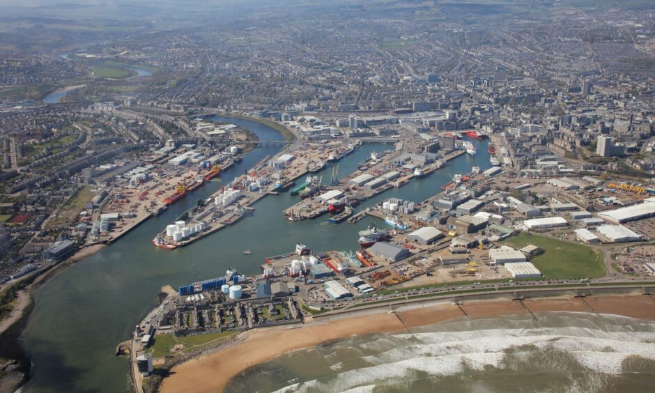 Port of Aberdeen's north harbour.