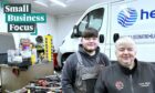 Ronnie Gillespie and his son, Martin, of Ronnie Gillespie Auto Repairs, Elgin.