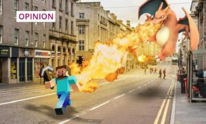 Games like the popular Pokemon Go use augmented reality technology (Image: Code the City)