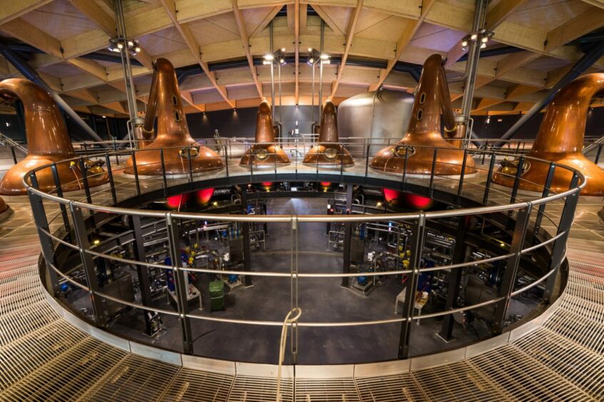 Inside The Macallan Distillery.