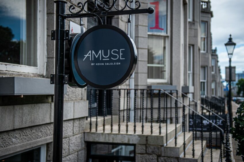 Amuse by Kevin Dalgleish, on Queen's Terrace, Aberdeen.