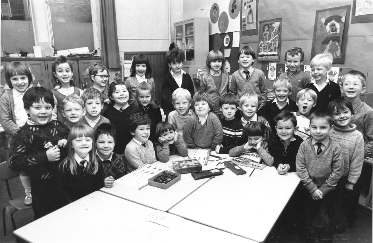 Walker Road School's Primary 2 pose for the camera during a break from lessons in 1987.