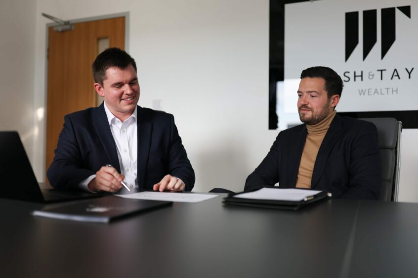 Martin Welsh and Kieran Taylor, financial advisers and co-founders of Welsh and Taylor Wealth.