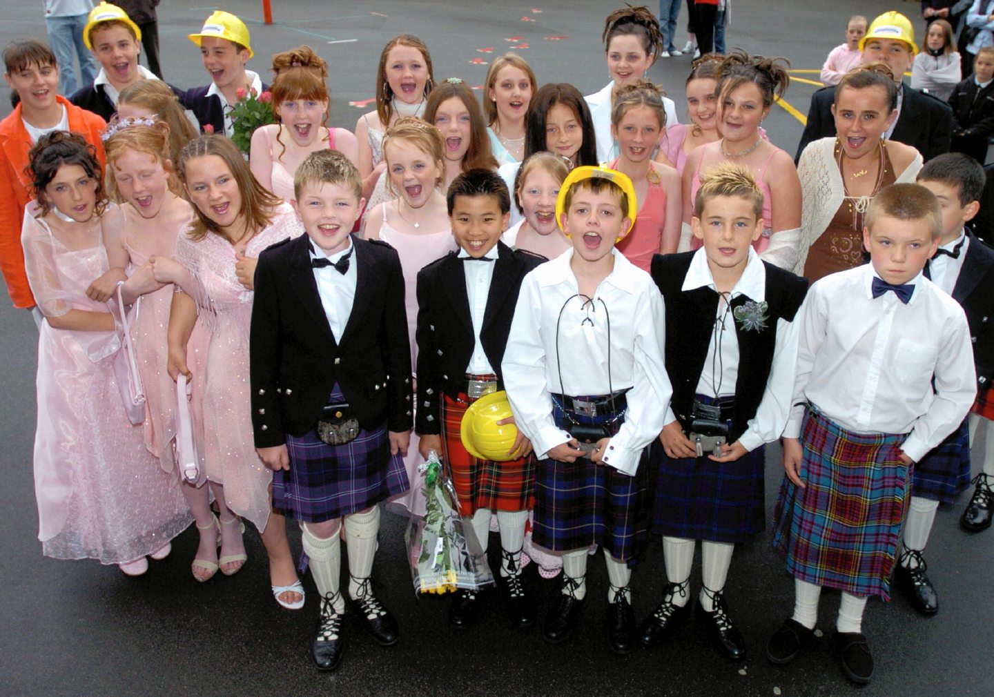 Walker Road youngsters dressed up for their end of year prom in 2005.