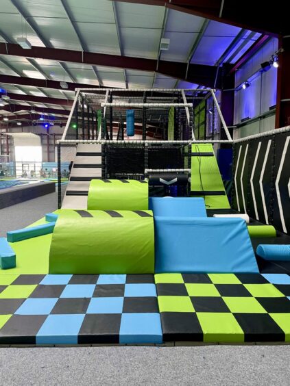 The new obstacle course at Skyline Trampoline Park. 