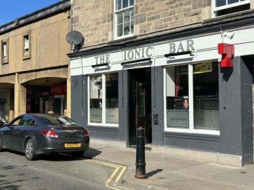 The incident happened in Elgin's Ionic Bar. Image: DC Thomson