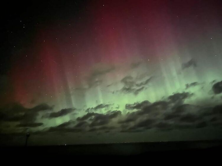 Northern Lights captures in Rosehearty.