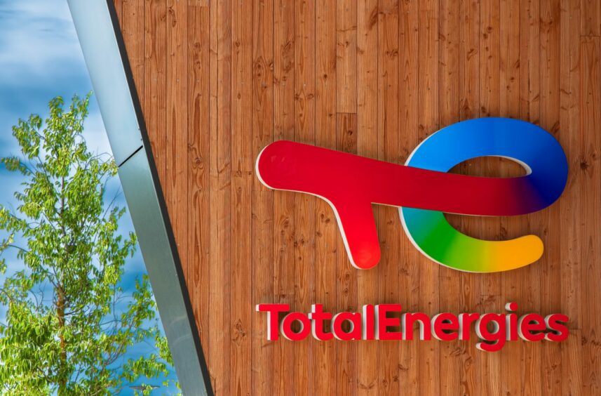 TotalEnergies logo.