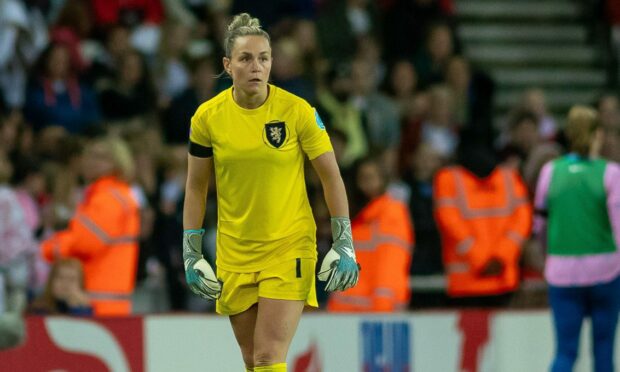 Scotland Women goalkeeper Lee Gibson.