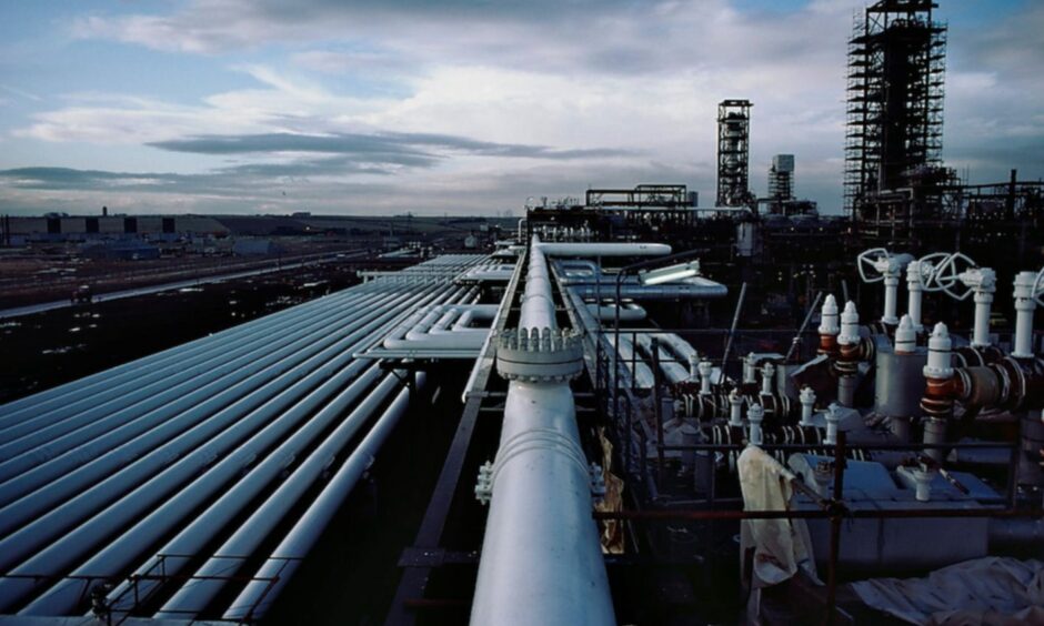 Shell's gas terminal at St Fergus, near Peterhead.