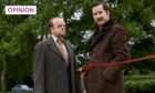 Toby Jones as DCS Dennis Hoban (left) and Lee Ingleby as DCS Jim Hobson in The Long Shadow (Image: ITV/PA)