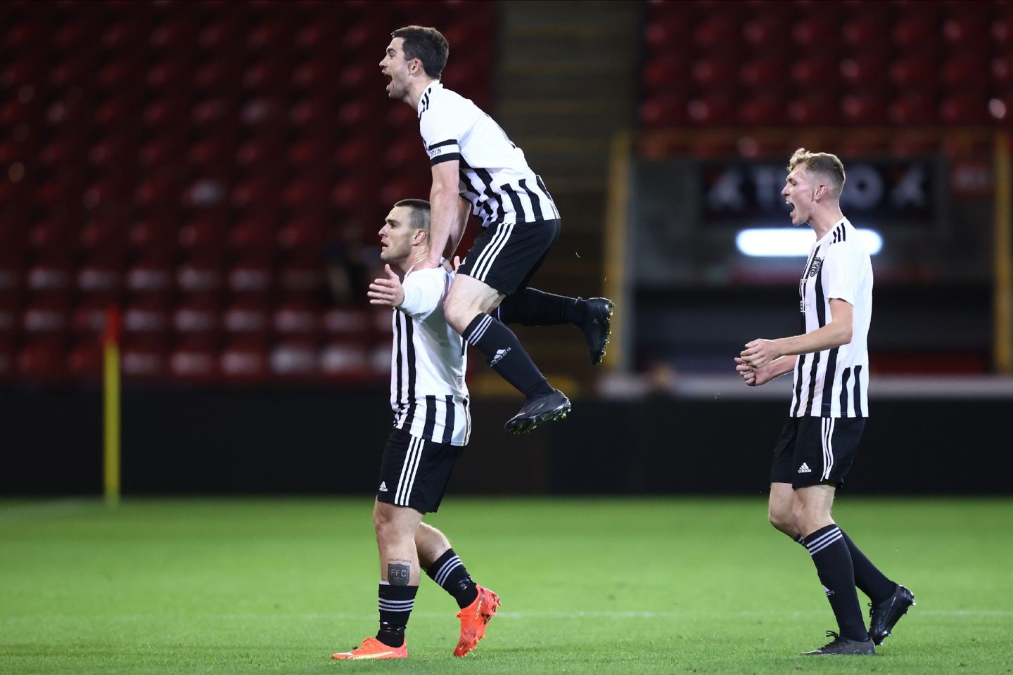 Fraserburgh players celebrating