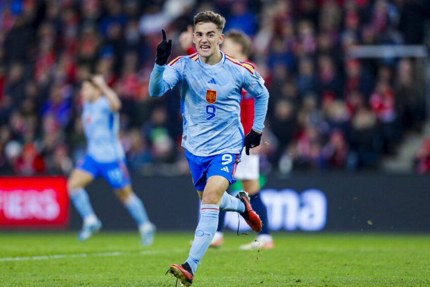 Spain's Gavi scored the goal which confirmed Scotland's place at Euro 2024.