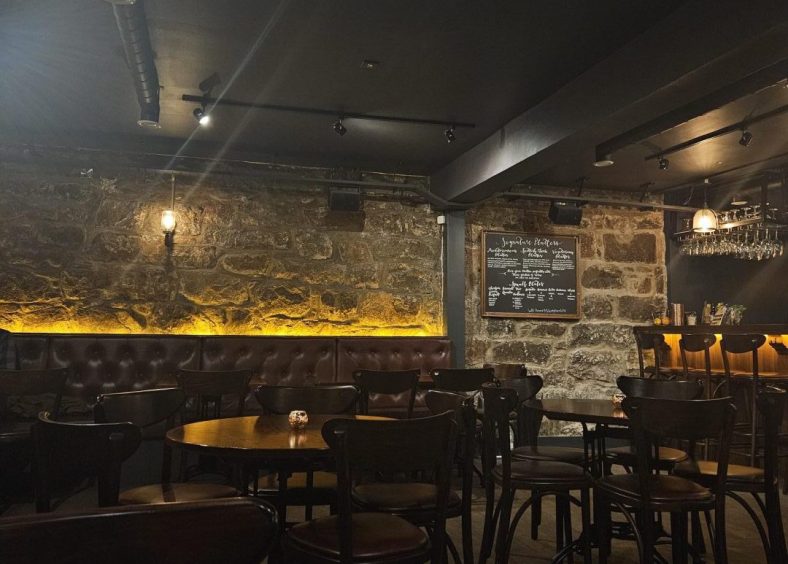 Interior of Under the Hammer, which is offering three new drinks for Aberdeen Cocktail Week.