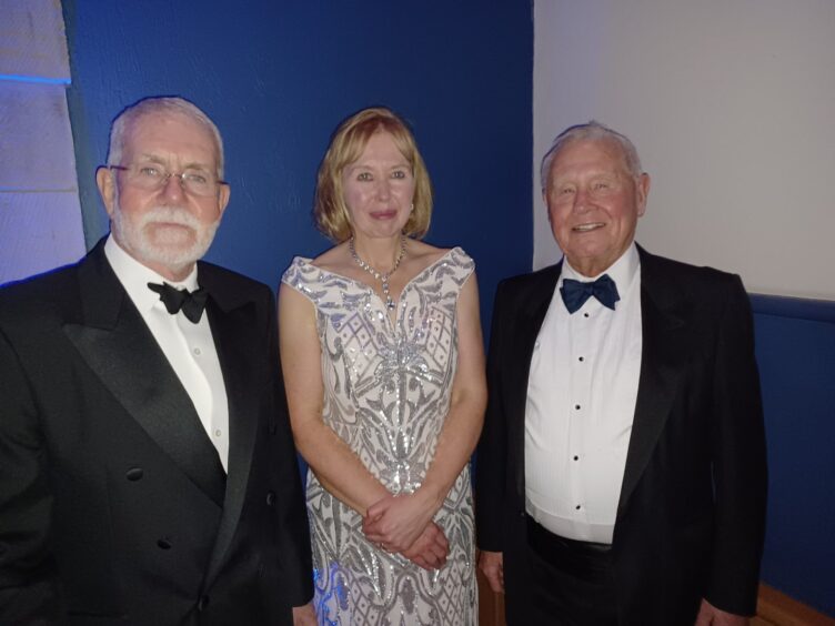 Scottish Fishermen's Federation chief executive Elspeth Macdonald with her two predecessors, Bertie Armstrong and Hamish Morrison at the Edinburgh dinner.