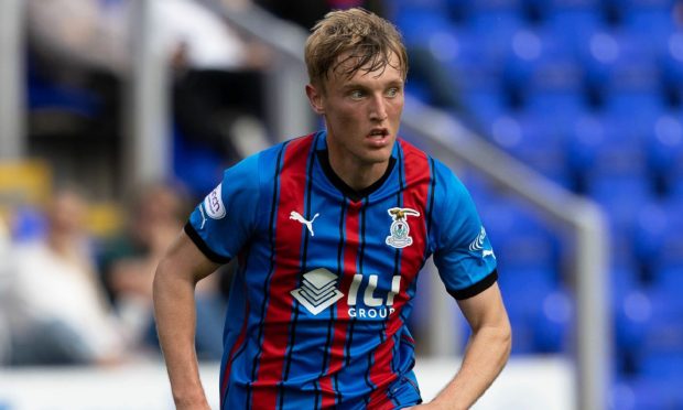 Max Anderson is on loan at Caley Thistle from Dundee until the end of the season. Image: SNS Group