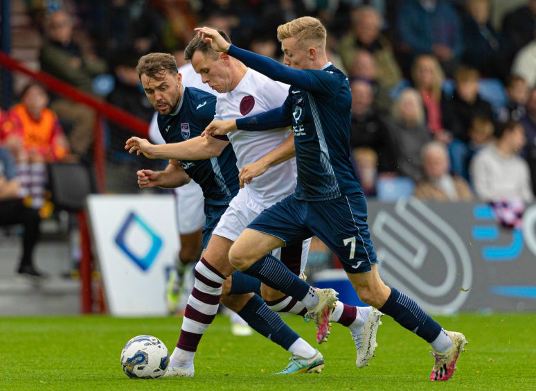 Kyle Turner in action against Hearts
