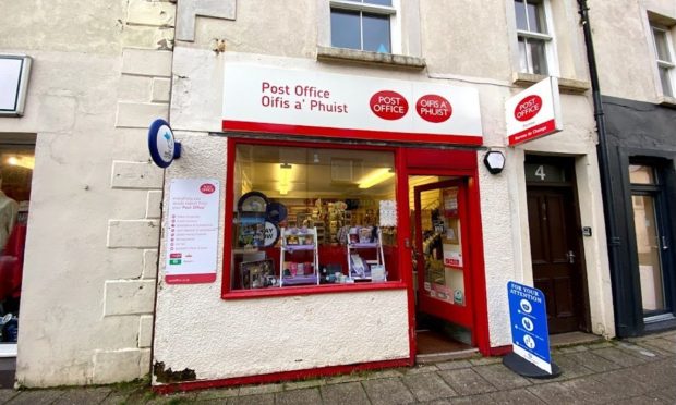 Portree Post Office, currently run by Rob Wilson