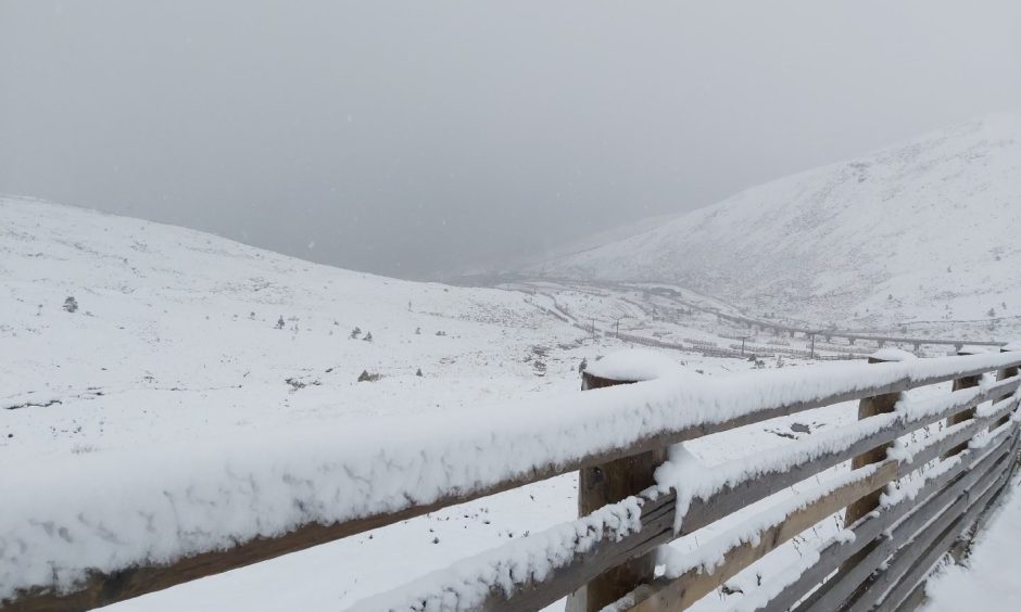 The Highlands could see snow today and this week as snowfall is expected on the Cairngorms.