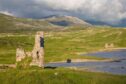 Far North Scotland has been chosen among the top 10 regions to travel to across the world in 2024. Picture shows; Ardvreck castle on loch Assynt. Supplied by Visit Scotland.