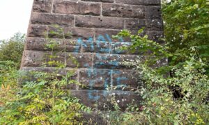Graffiti has stained the tourist site for more than a year