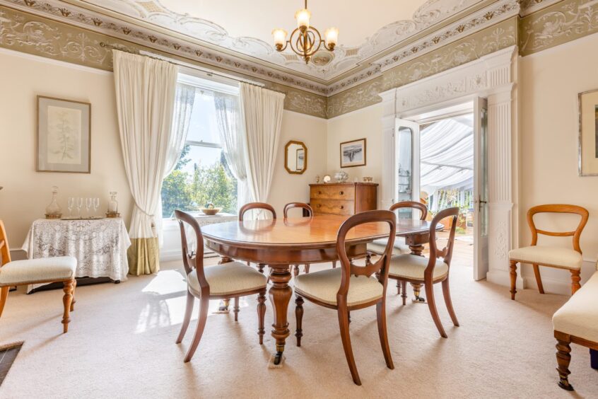 Stylish formal dining room in the house for sale in Ferryhill.