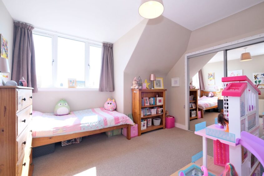 Child's bedroom within the house for sale in Aberdeen's west end.