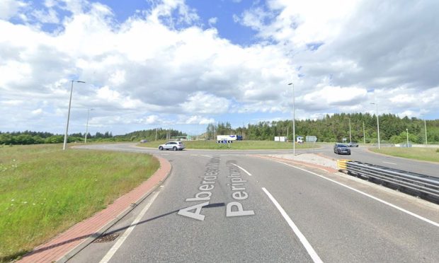 Cleanhill roundabout on A90 AWPR