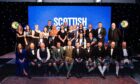 All the winners line up together in Glasgow.