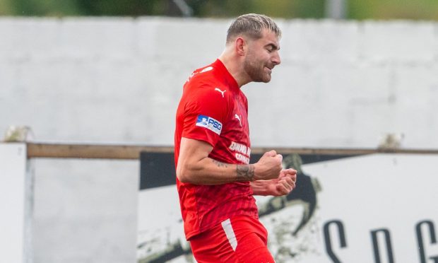 Jordan MacRae scored for Brora Rangers in their Scottish Cup win against Stenhousemuir