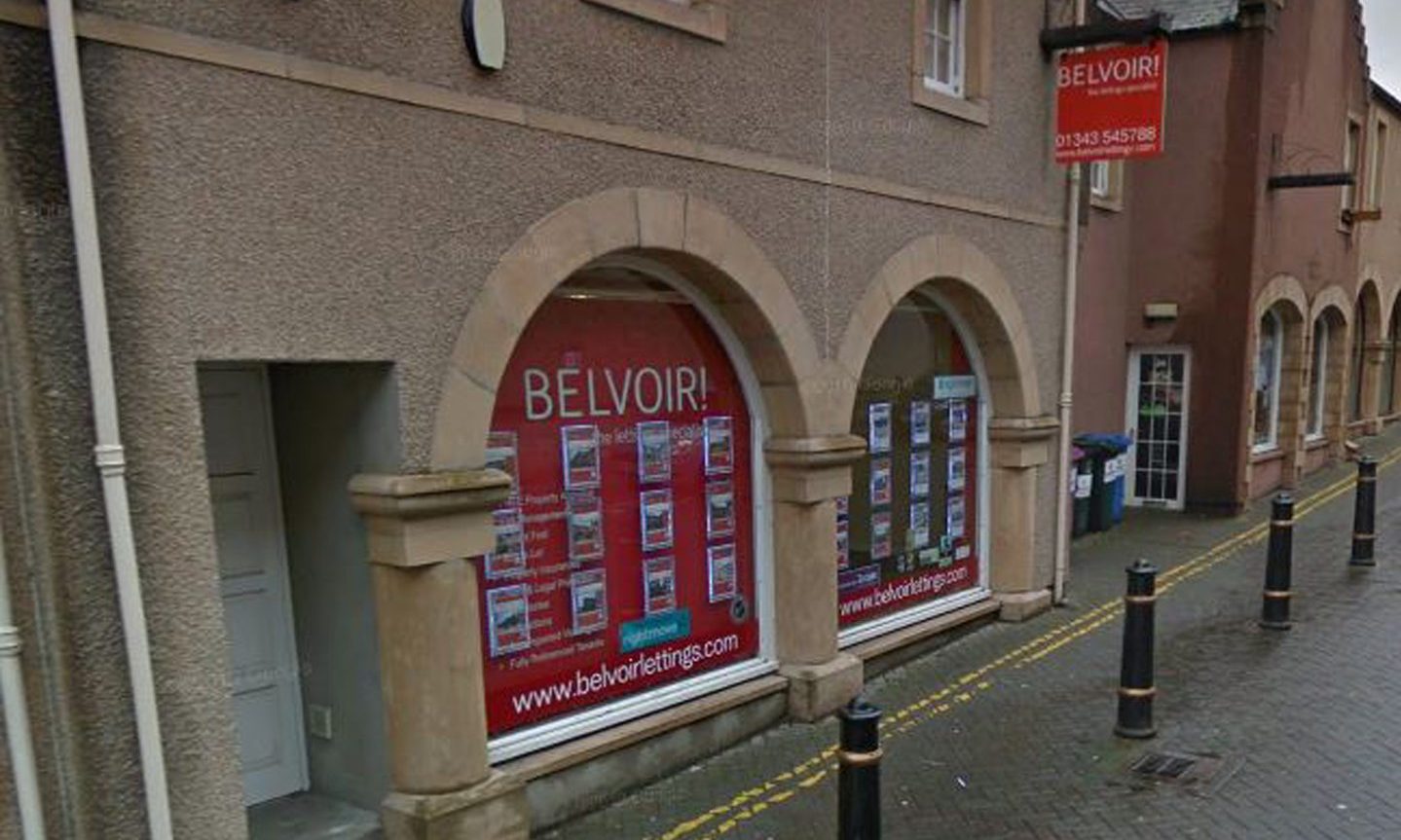 Google Maps image of Belvoir estate agents in Elgin. 